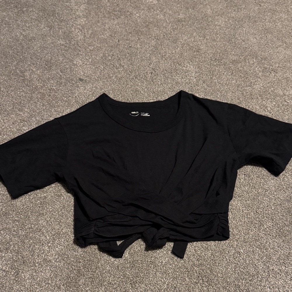 Aerie Classic Black Crop Top